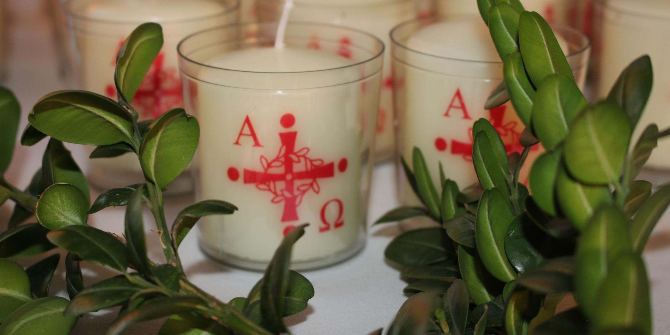 Osterkerzen Palmen Karwoche